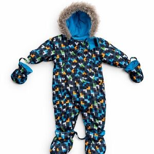 Gusti Canada Baby Snowsuit | 12M | Removable Mittens & Boots